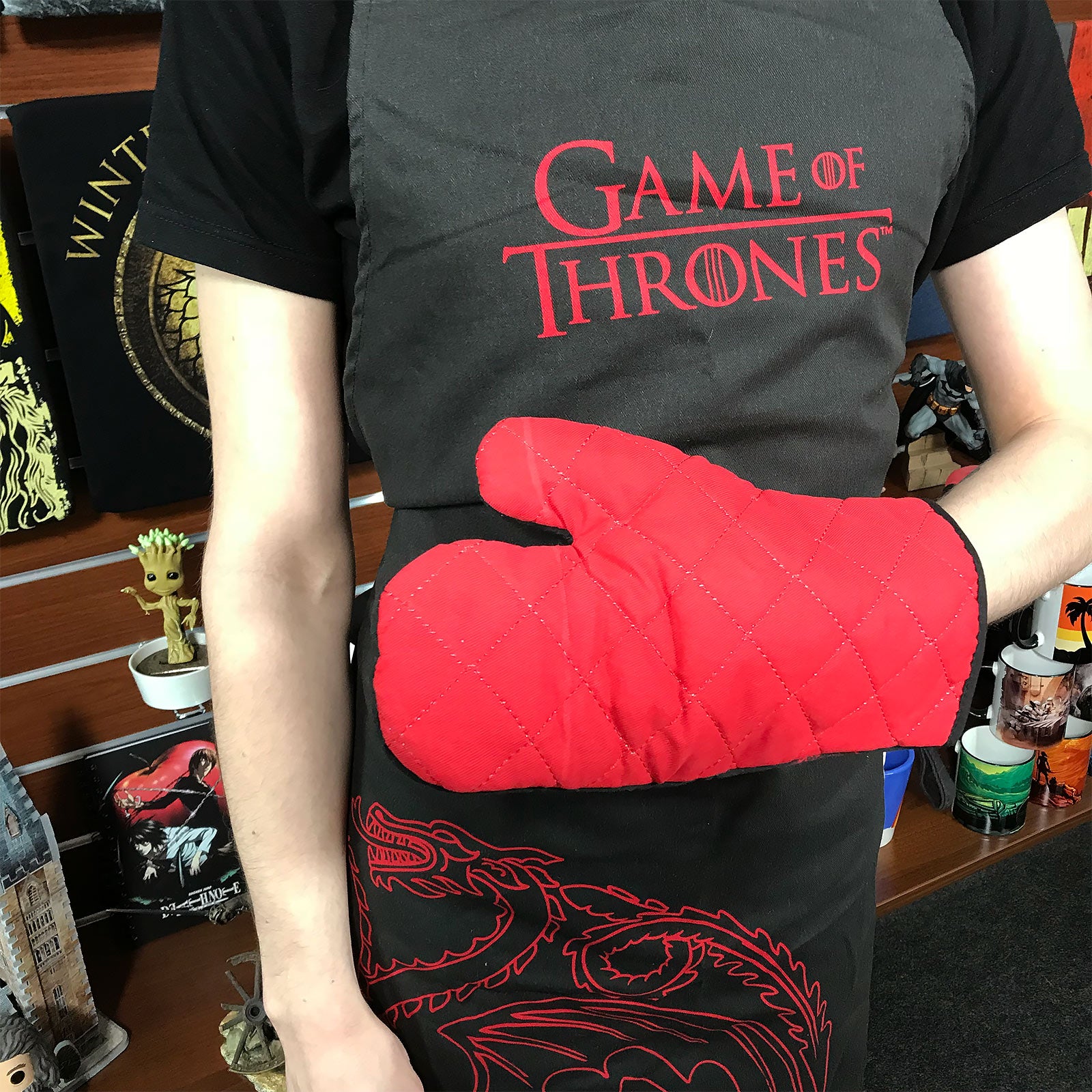 Product image Game of Thrones - Targaryen Apron with Oven Mitt