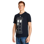 Product image Doctor Who - Tardis Outline T-Shirt blue