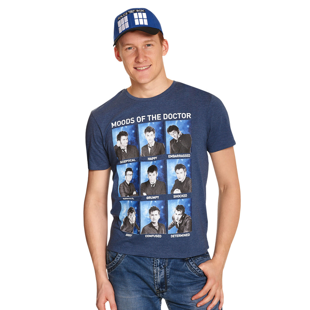 Product image Doctor Who - Moods of the Doctor T-Shirt blue