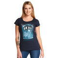 Product image Doctor Who - Tardis Space Women's T-Shirt Blue