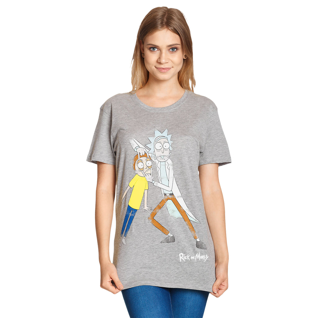 Product image Rick and Morty - Morty Eye Edit Distressed T-Shirt grey