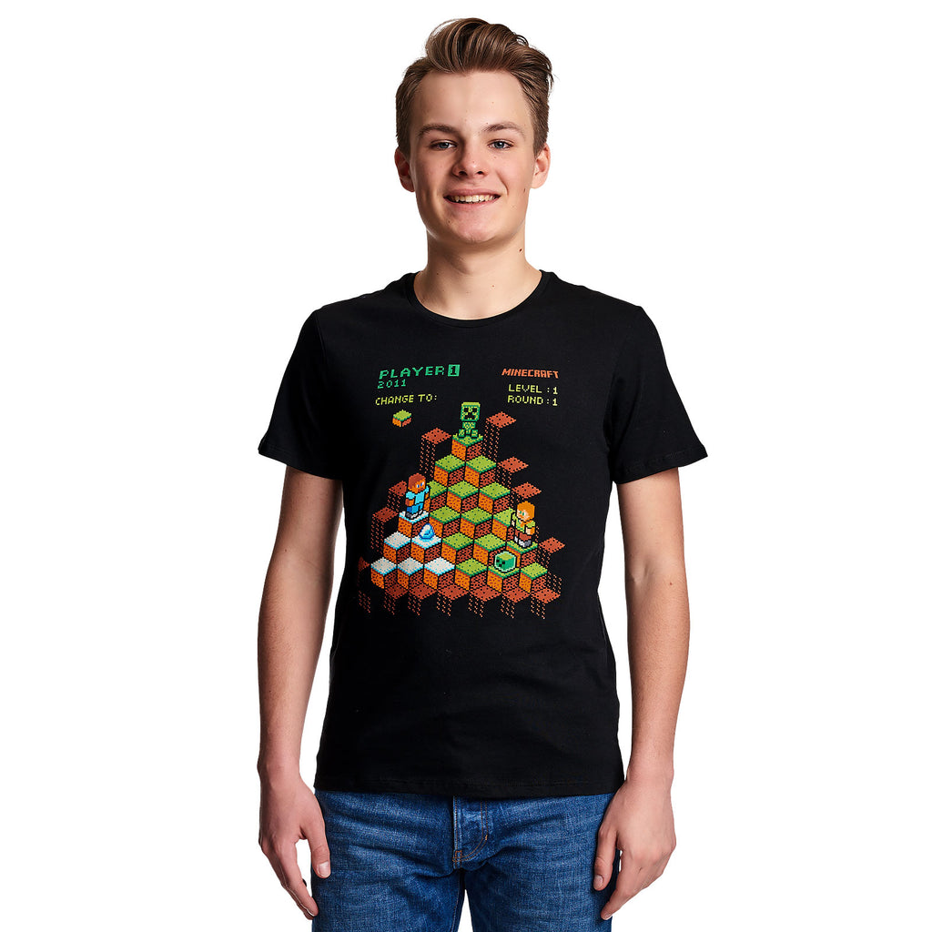 Product image Minecraft - Miner Mountain Retro T-Shirt Black
