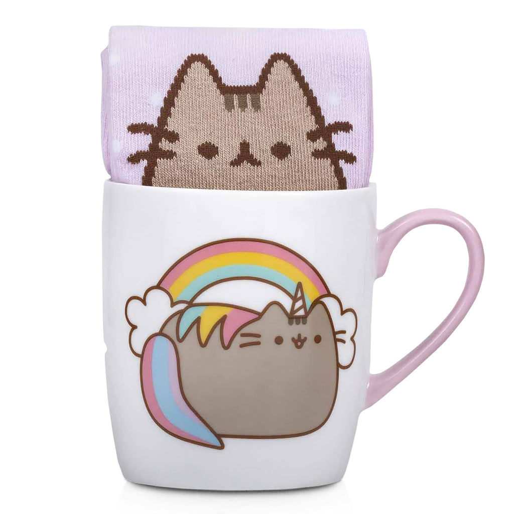 Product image Pusheen - Rainbow socks and cup