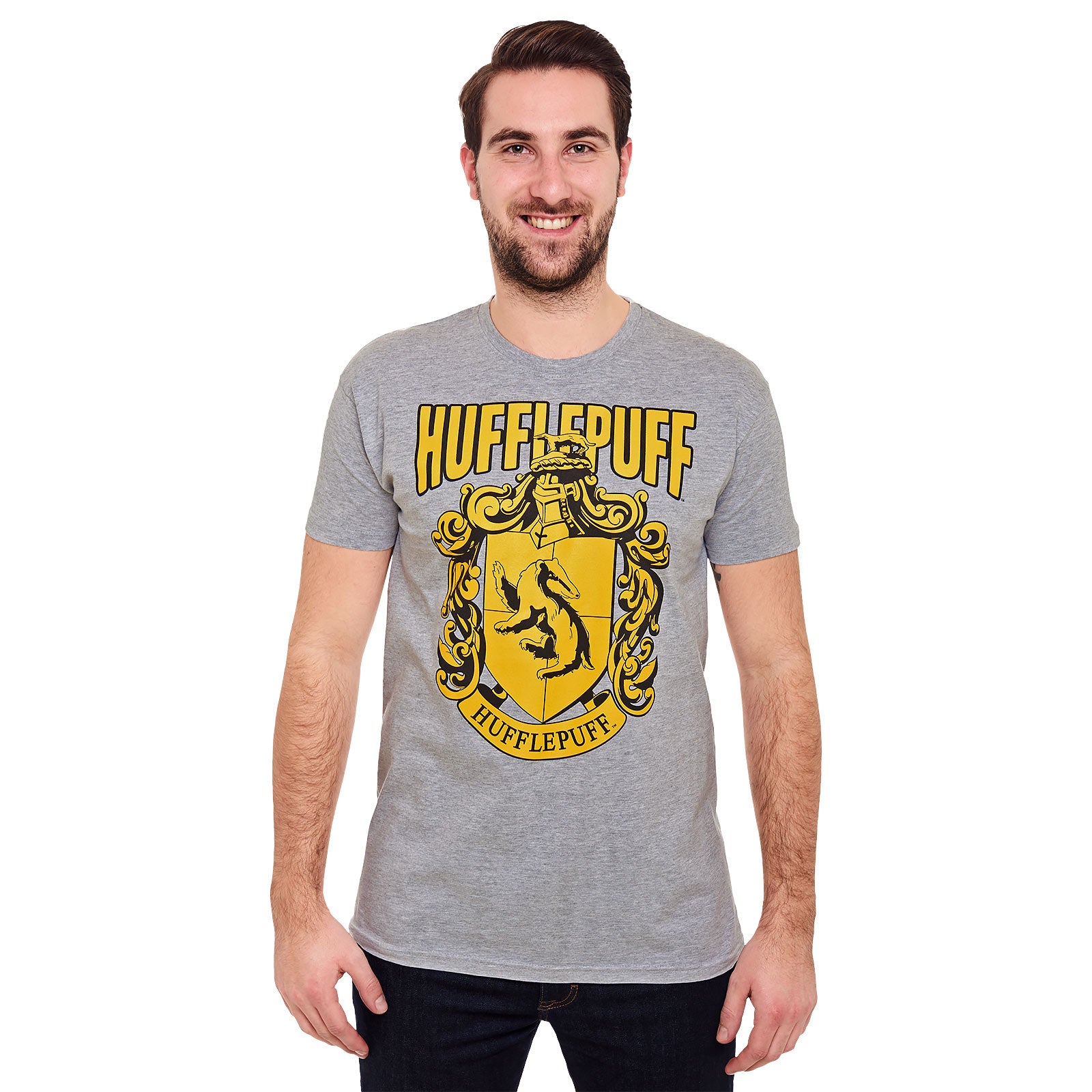 Product image Harry Potter - Hufflepuff Crest T-Shirt grey