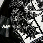Product image Flash - Logo leather jacket with hood