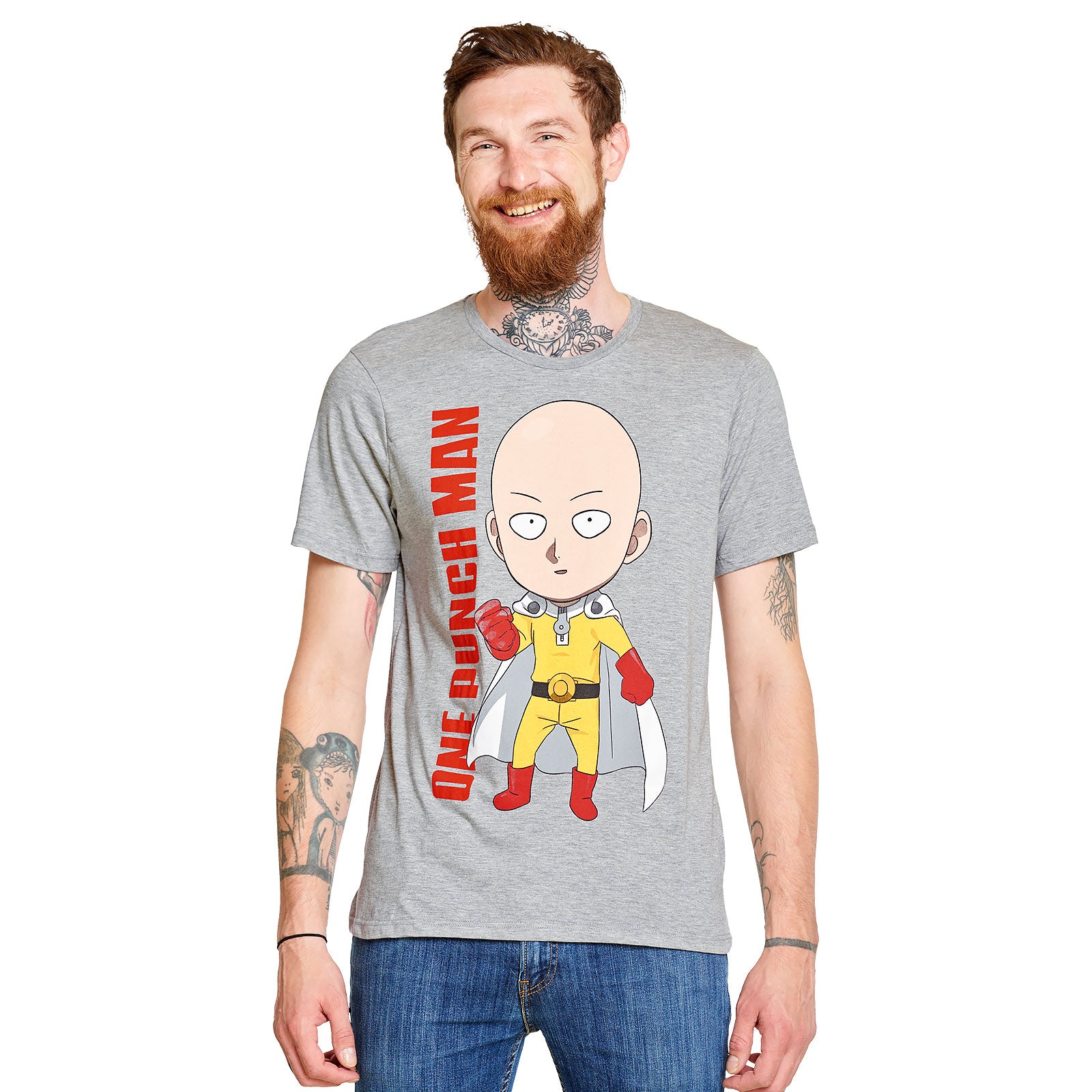 Product image One Punch Man - Super Saitama T-Shirt grey