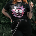 Product image Rick and Morty - Neon Rick Glow in the Dark T-Shirt Black