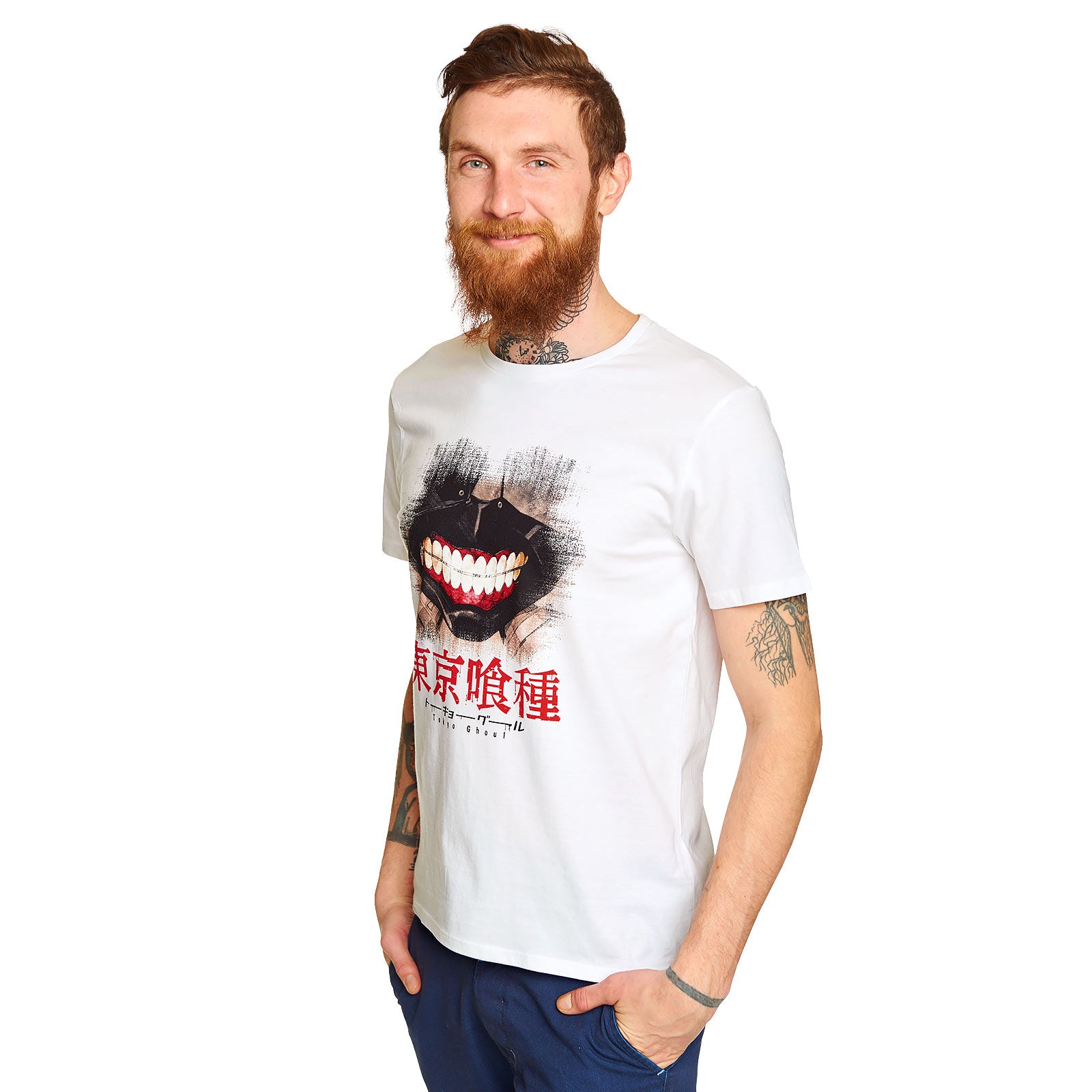 Product image Tokyo Ghoul - Kaneki Mask T-Shirt white