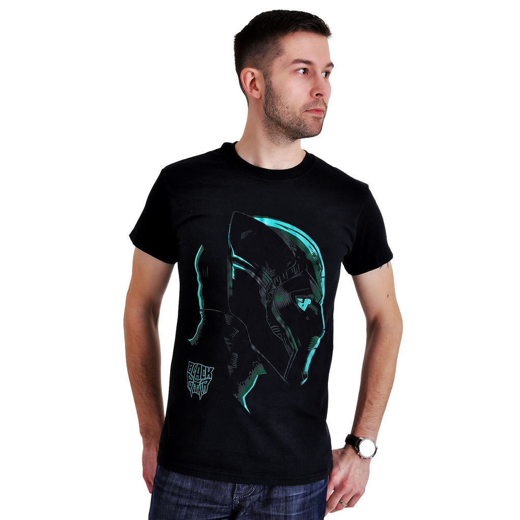 Product image Black Panther - Neon Face T-Shirt Black