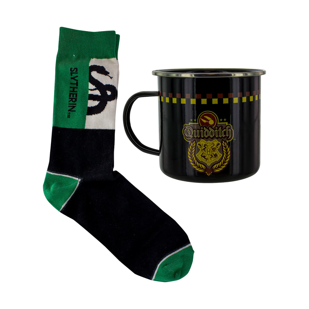 Product image Harry Potter - Slytherin Quidditch Socks and Enamel Mug