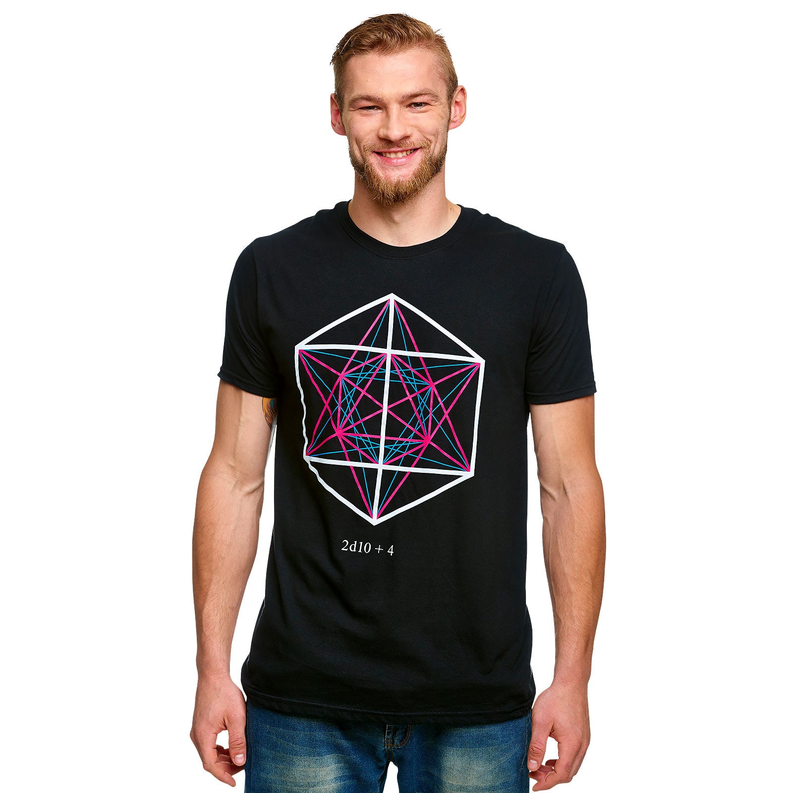 Product image Dungeons & Dragons - 2d10 + 4 Symbol T-Shirt black