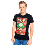 Product image Super Mario - 1 UP Mushroom Propaganda Poster T-Shirt Black
