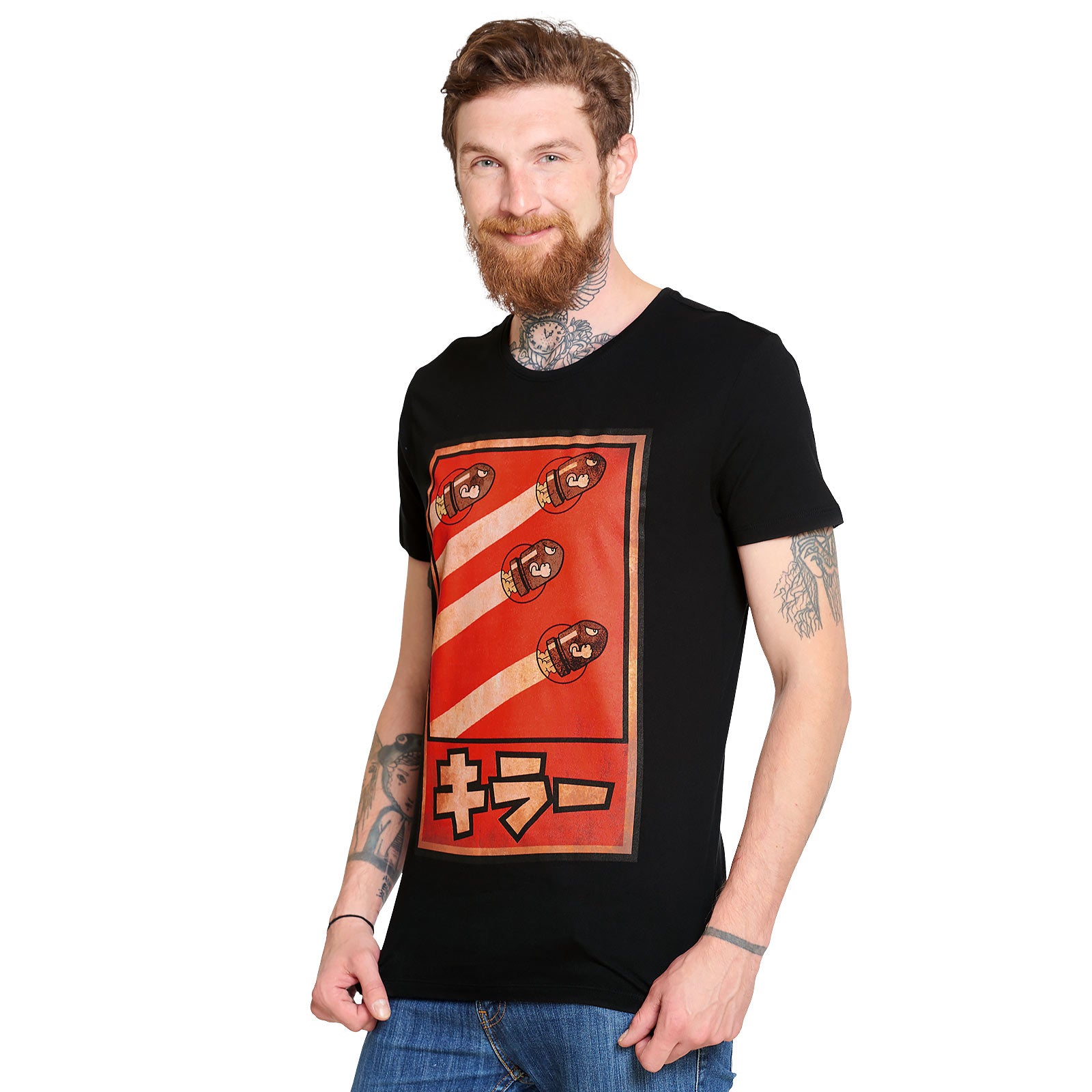 Product image Super Mario - Bullet Bill Propaganda Poster T-Shirt Black
