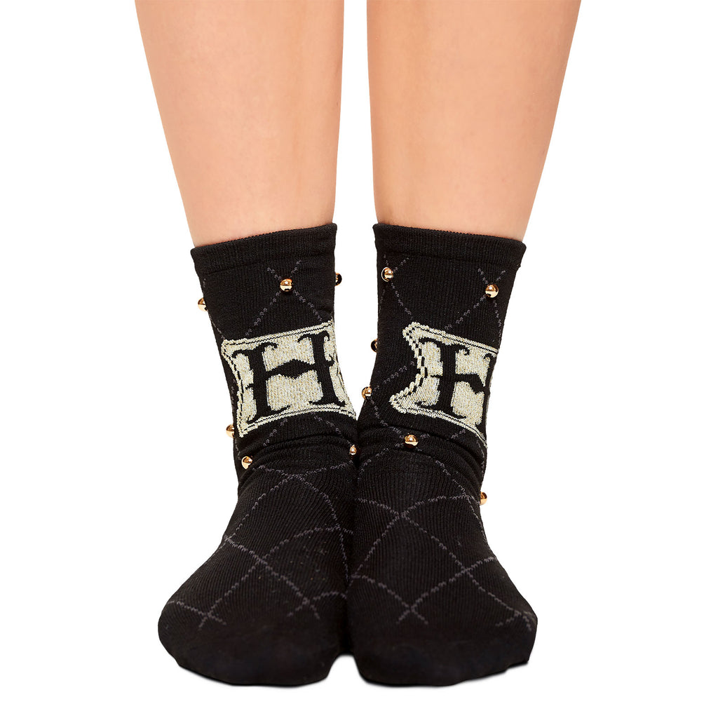 Product image Harry Potter - Hogwarts Logo Socks with Studs Black