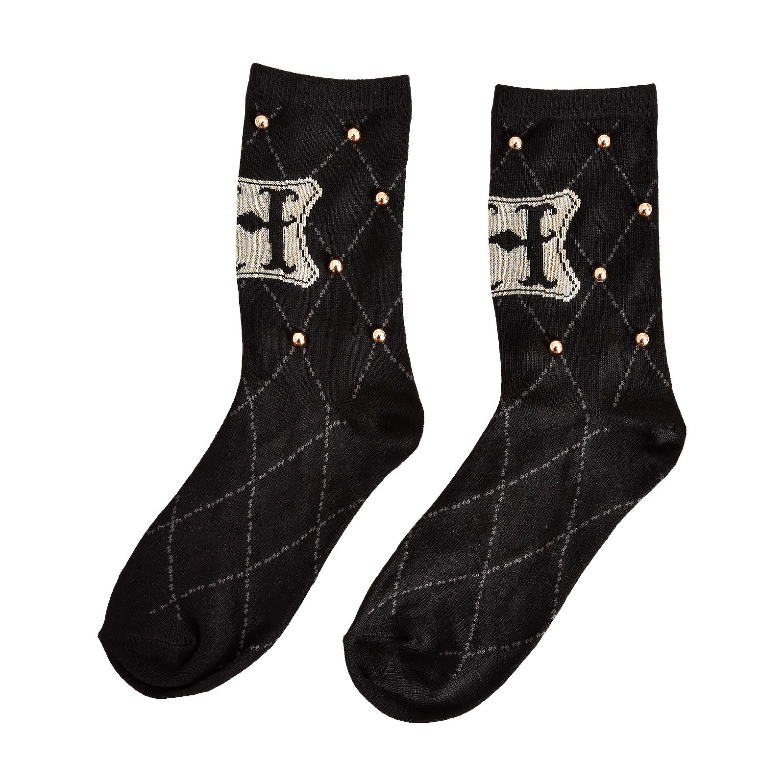 Product image Harry Potter - Hogwarts Logo Socks with Studs Black