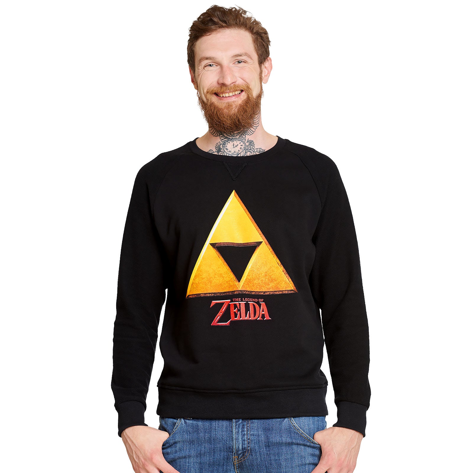 Product image Zelda - Triforce Hyrule Logo Sweater Black