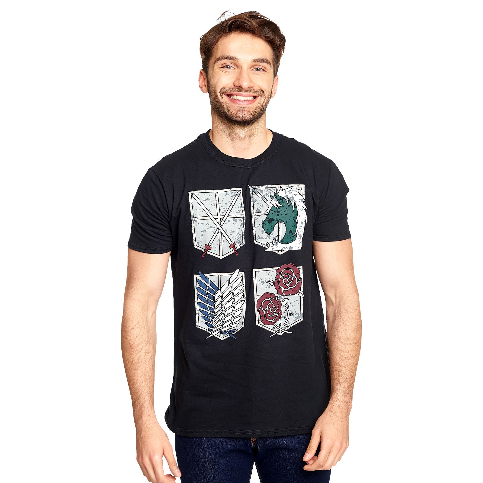 Product image Attack on Titan - Military Divisions Shields T-Shirt