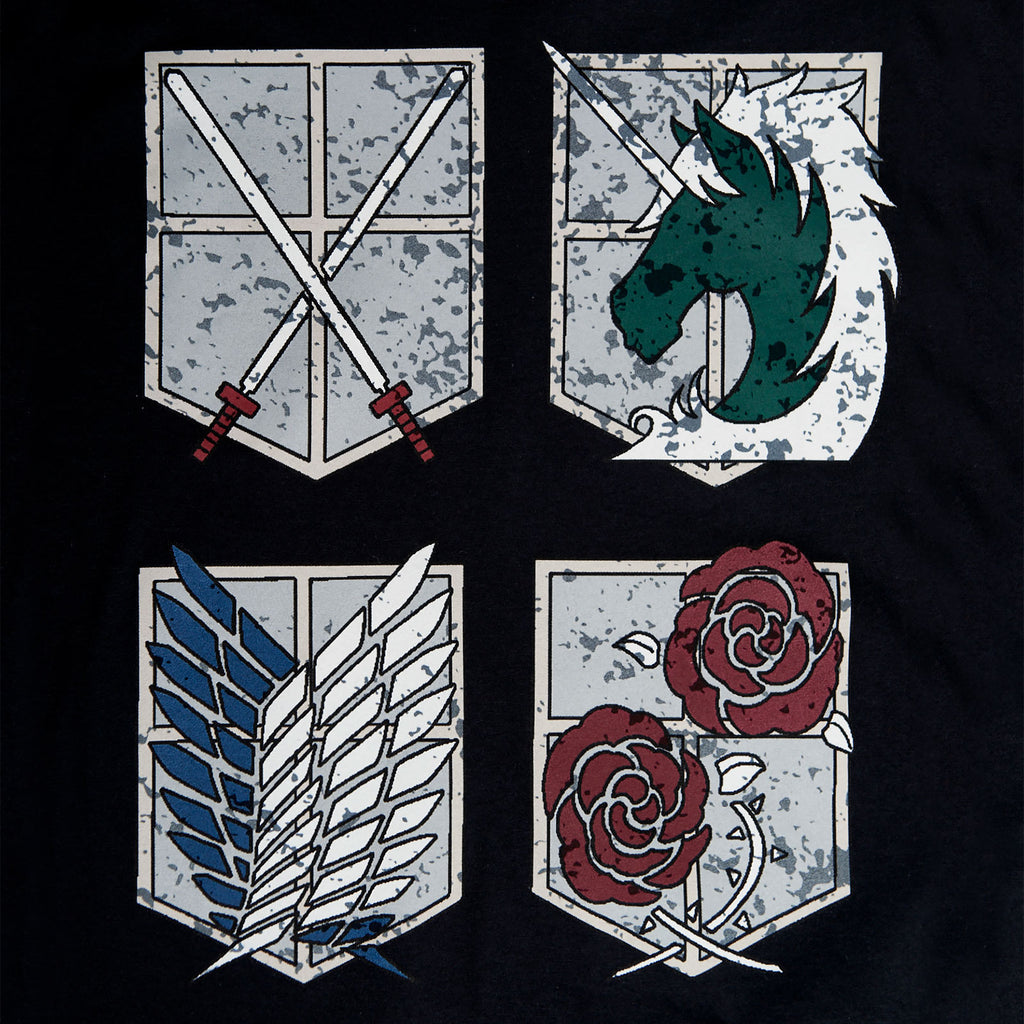 Product image Attack on Titan - Military Divisions Shields T-Shirt