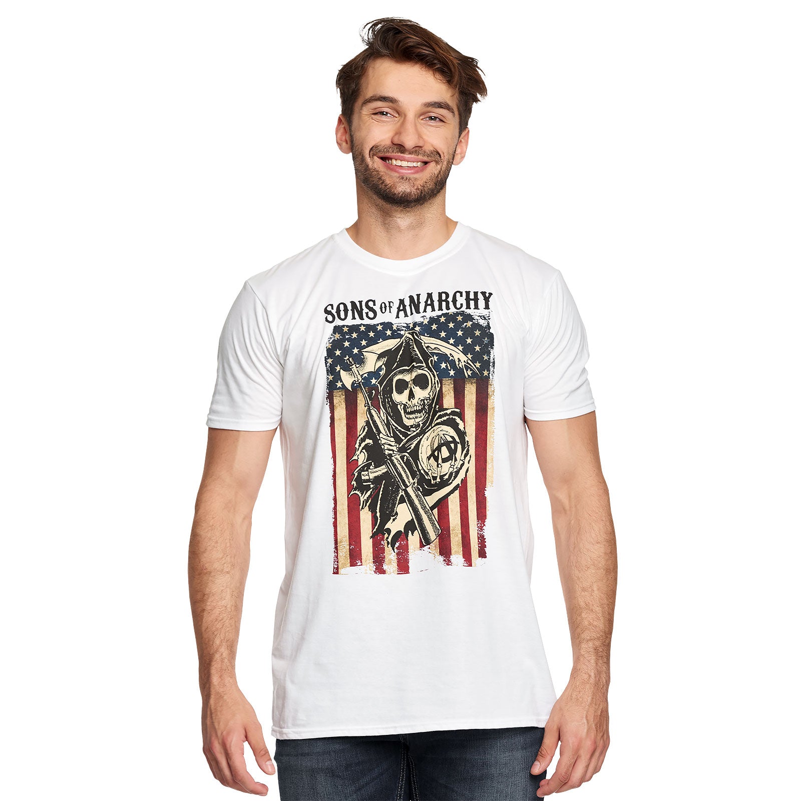 Product image Sons of Anarchy - Reaper Flag T-Shirt white