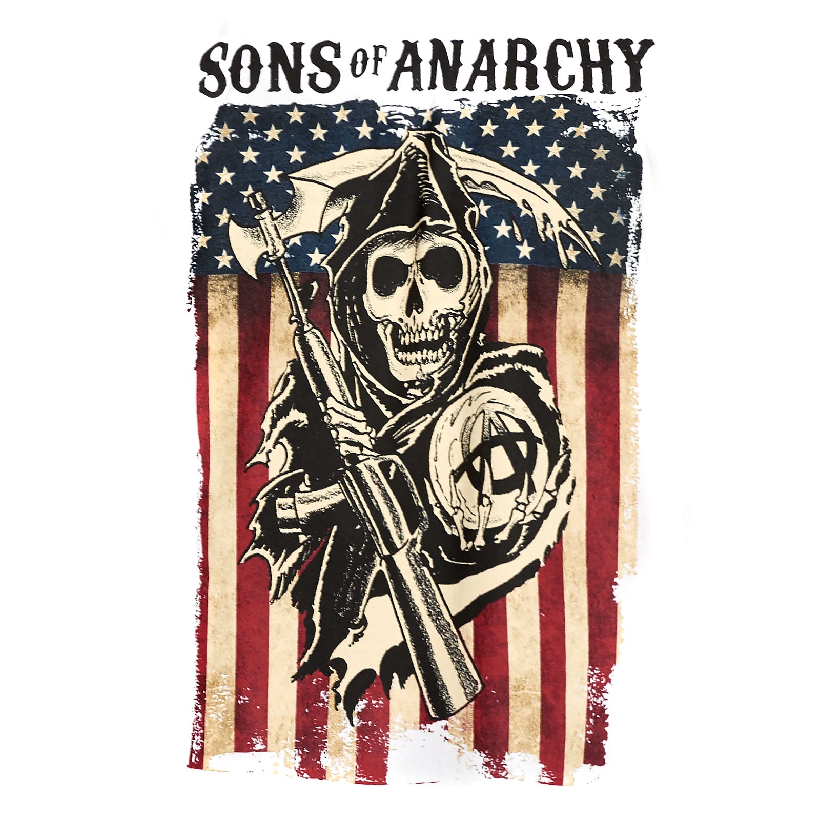 Product image Sons of Anarchy - Reaper Flag T-Shirt white