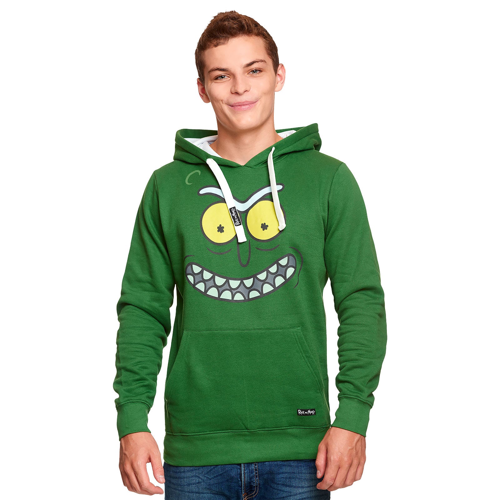 Product image Rick and Morty - Pickle Rick Face Hoodie green