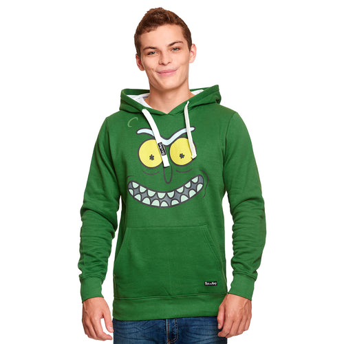 Product image Rick and Morty - Pickle Rick Face Hoodie green