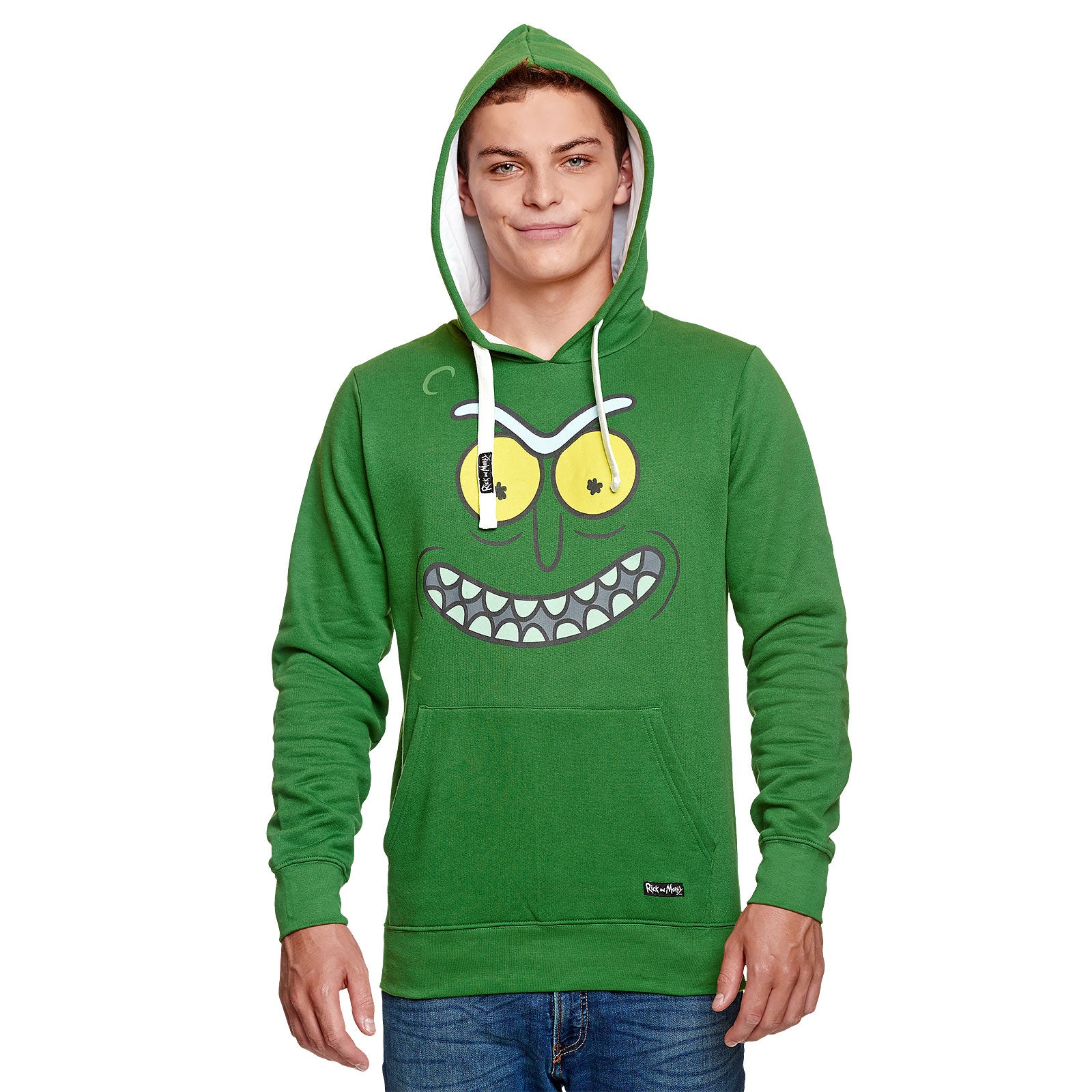 Product image Rick and Morty - Pickle Rick Face Hoodie green