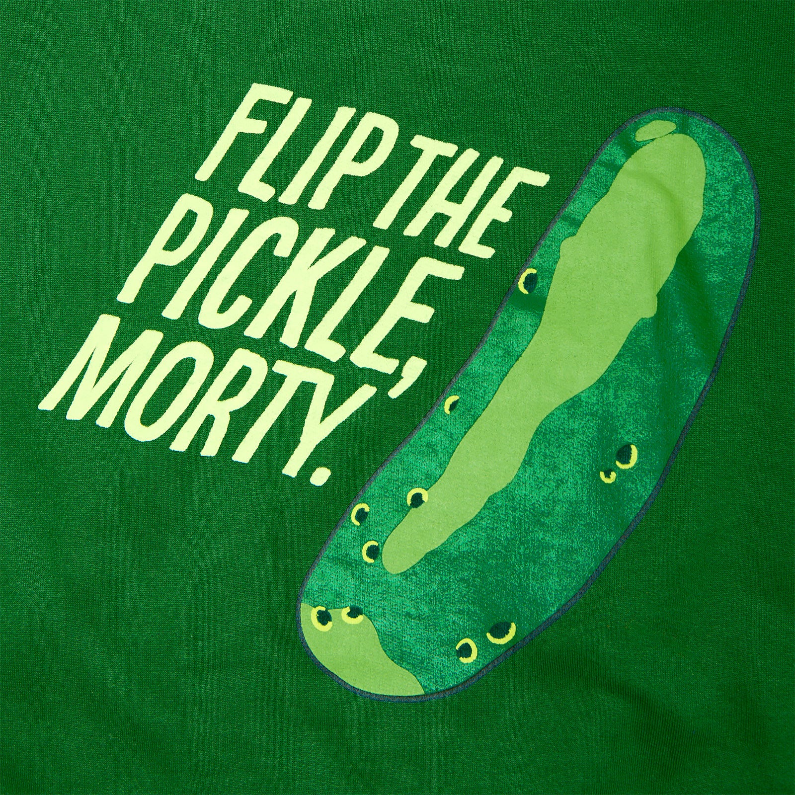 Product image Rick and Morty - Pickle Rick Face Hoodie green