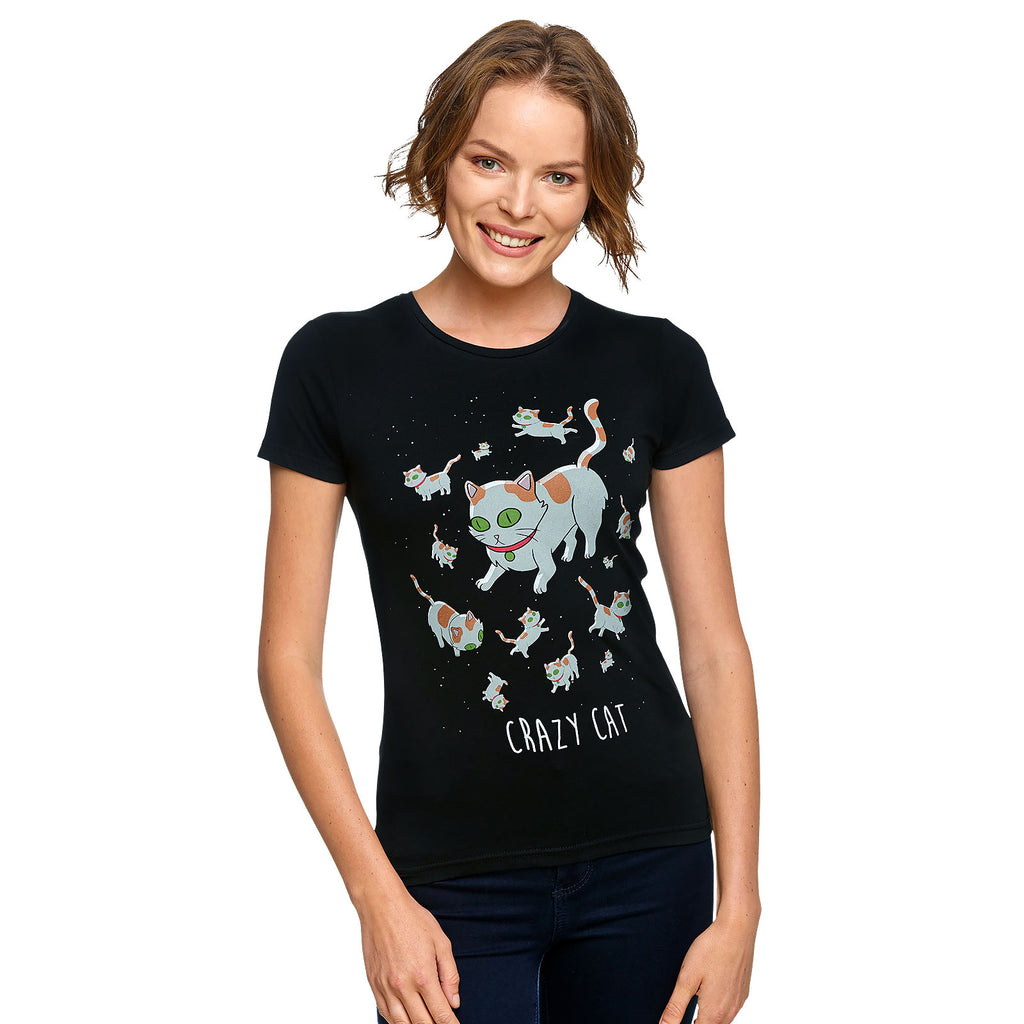 Product image Rick and Morty - Crazy Cat Women's T-Shirt Black