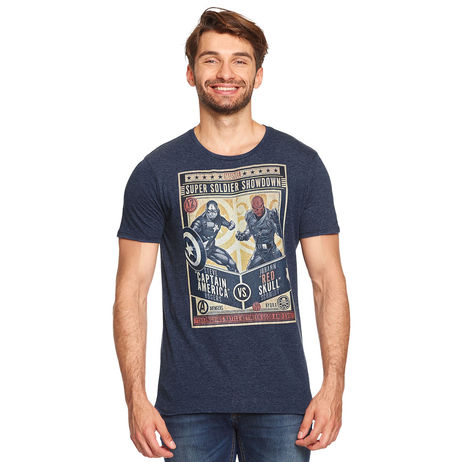 Product image Captain America - Super Soldier Showdown Blue T-Shirt