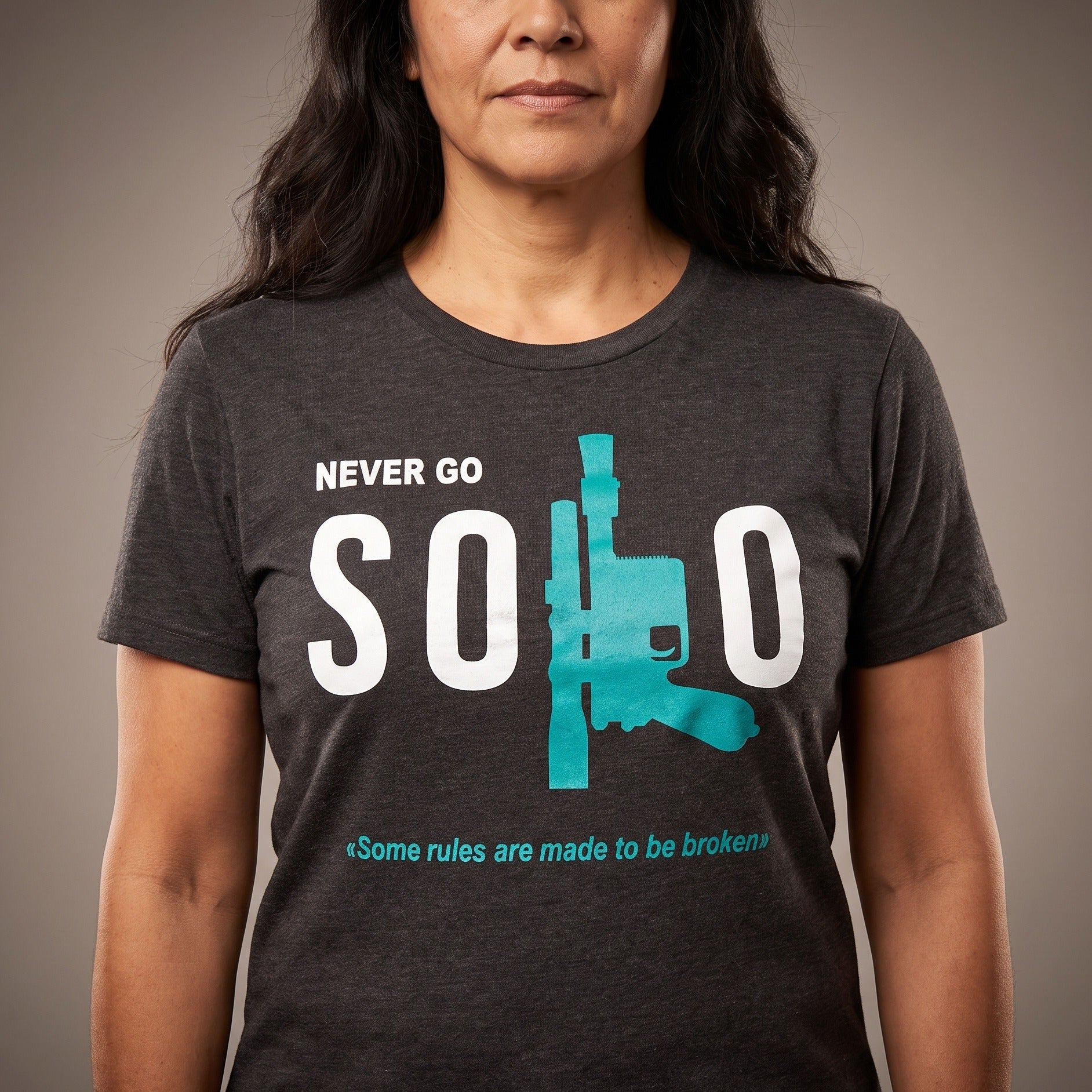 Product image Star Wars - Never Go Solo T-Shirt Grey
