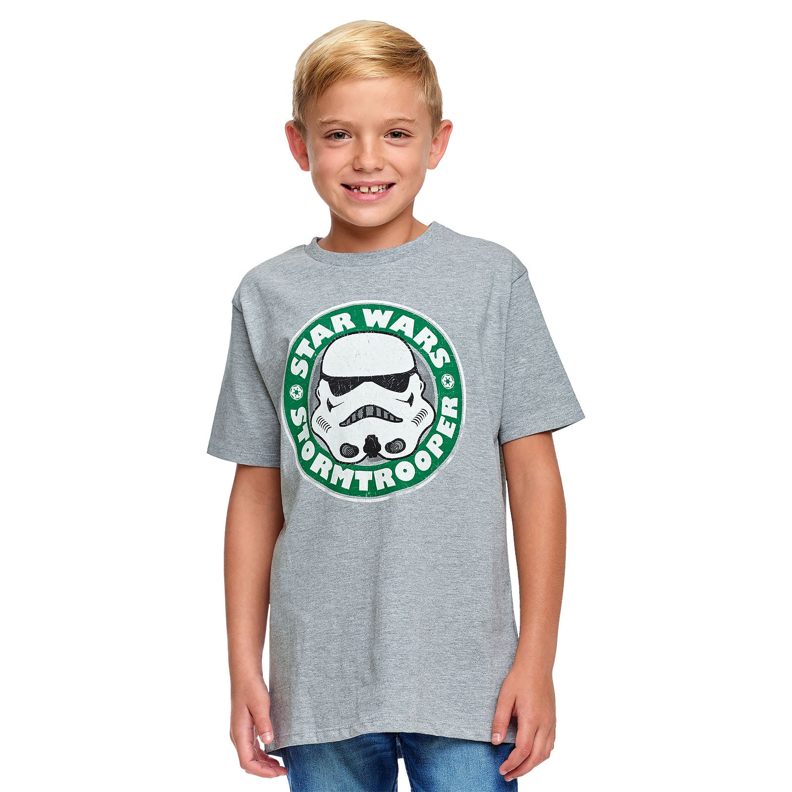 Product image Star Wars - Stormtrooper Emblem Kids T-Shirt Grey