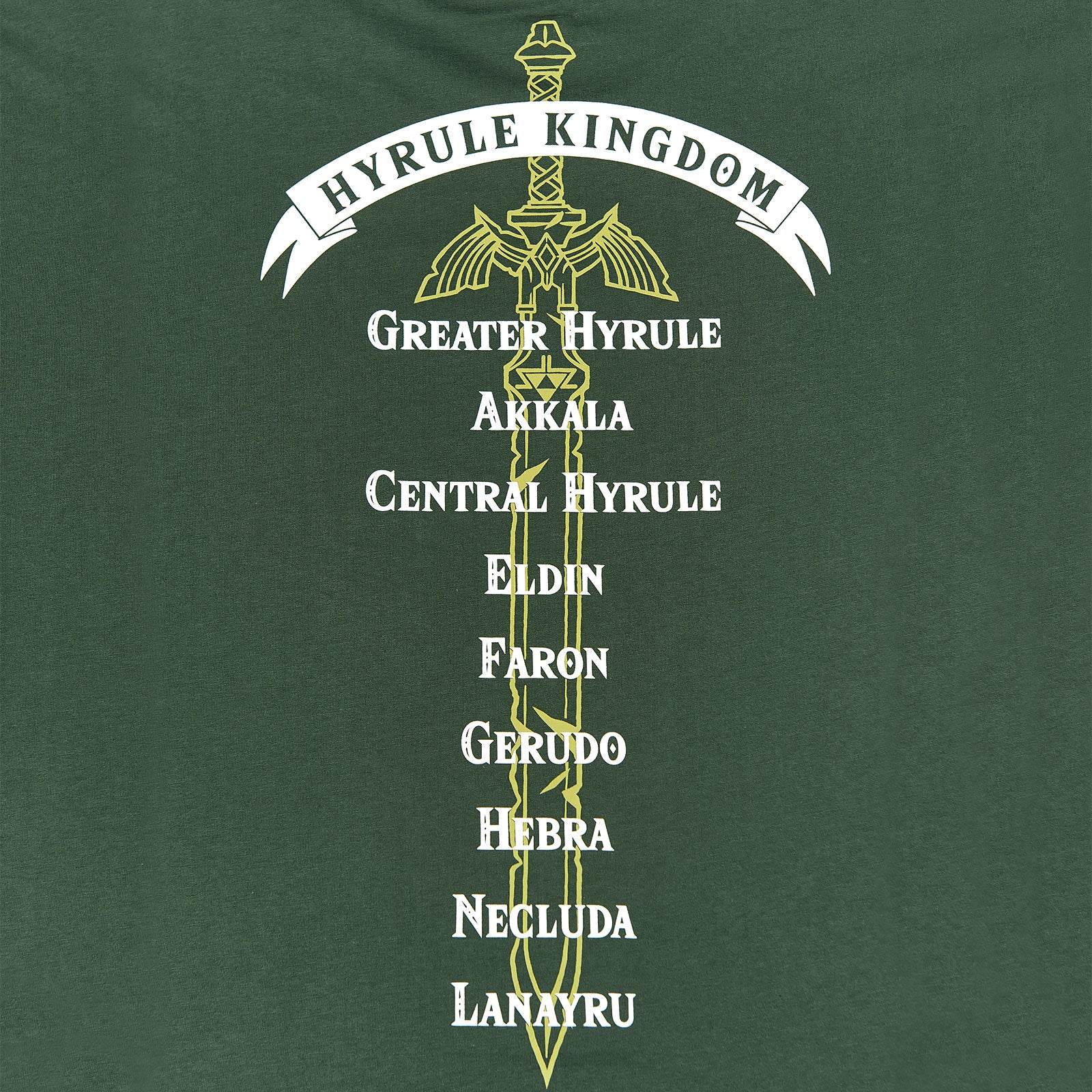 Product image Zelda - Hyrule Kingdom Tour T-Shirt green