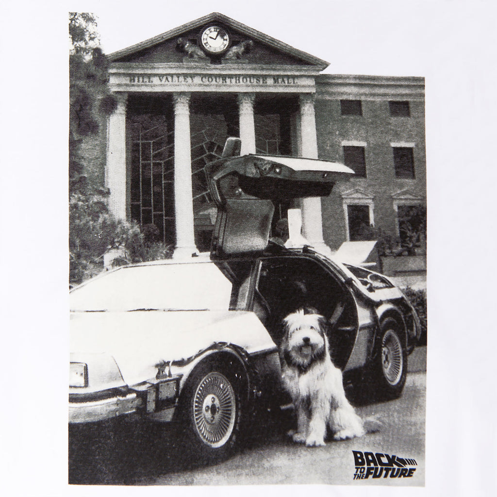 Product image Back to the Future - Einstein with DeLorean T-Shirt white