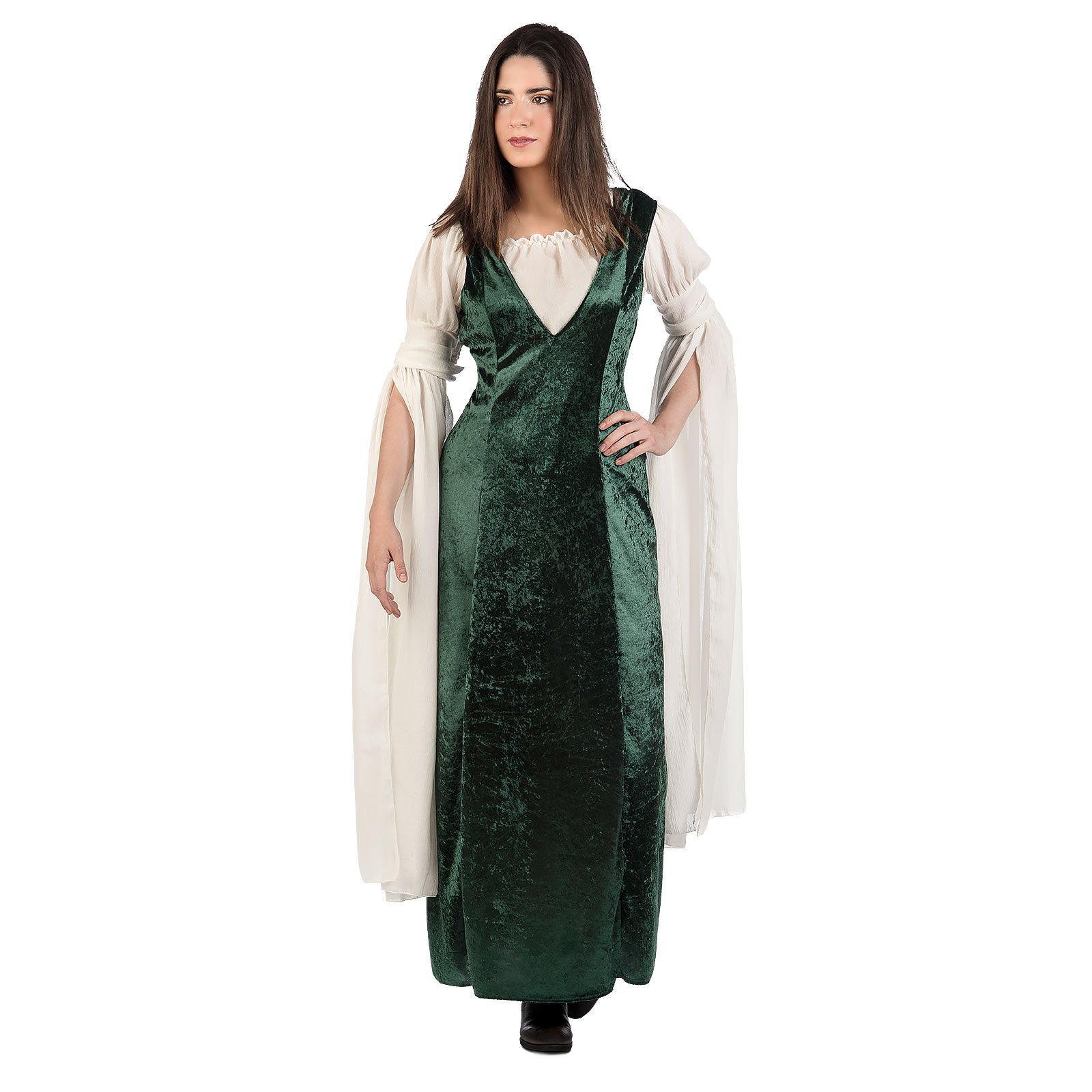 Product image Medieval velvet dress costume ladies green