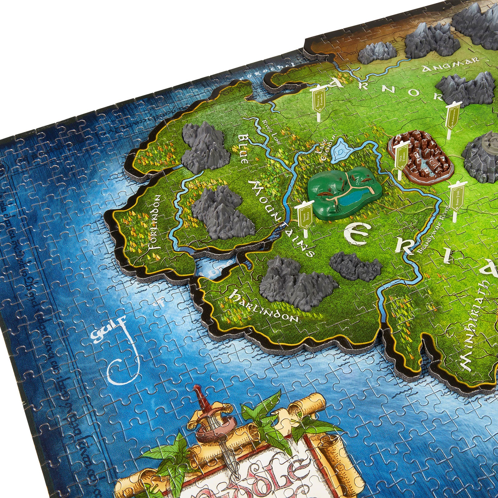 Product image The Lord of the Rings - Map of Middle Earth 4D Puzzle