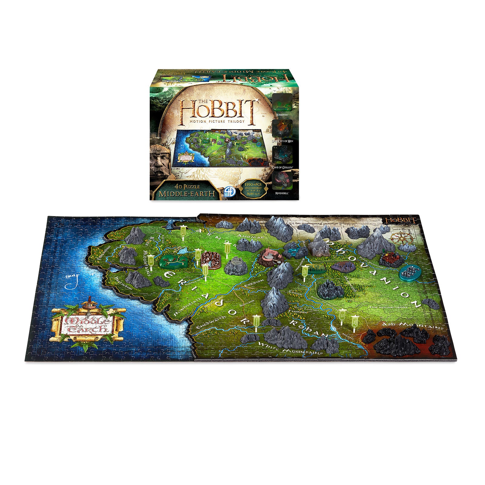 Product image The Lord of the Rings - Map of Middle Earth 4D Puzzle