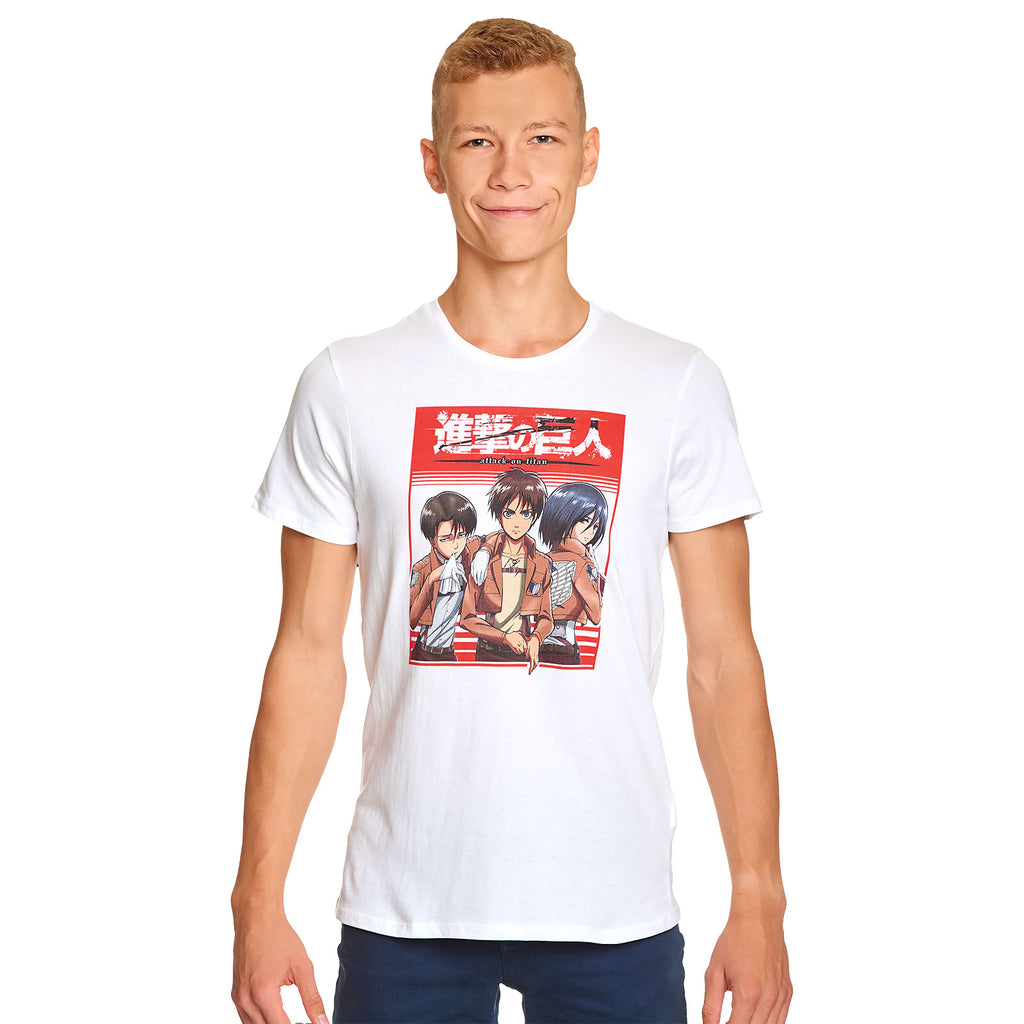 Product image Attack on Titan - Survey Corps Trio T-Shirt white