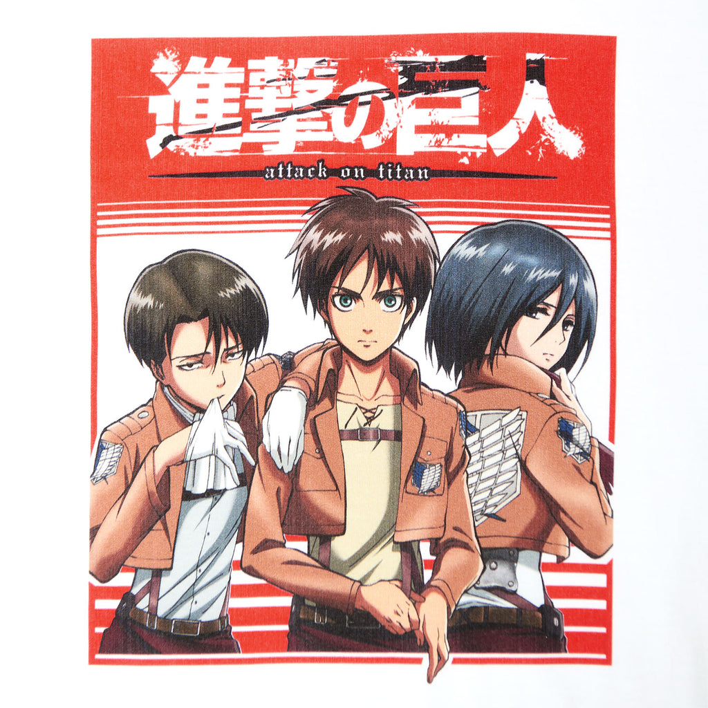 Product image Attack on Titan - Survey Corps Trio T-Shirt white