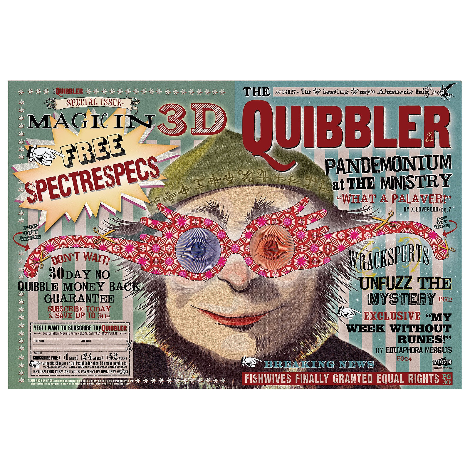 Product image Harry Potter - The Quibbler Cover Premium Puzzle