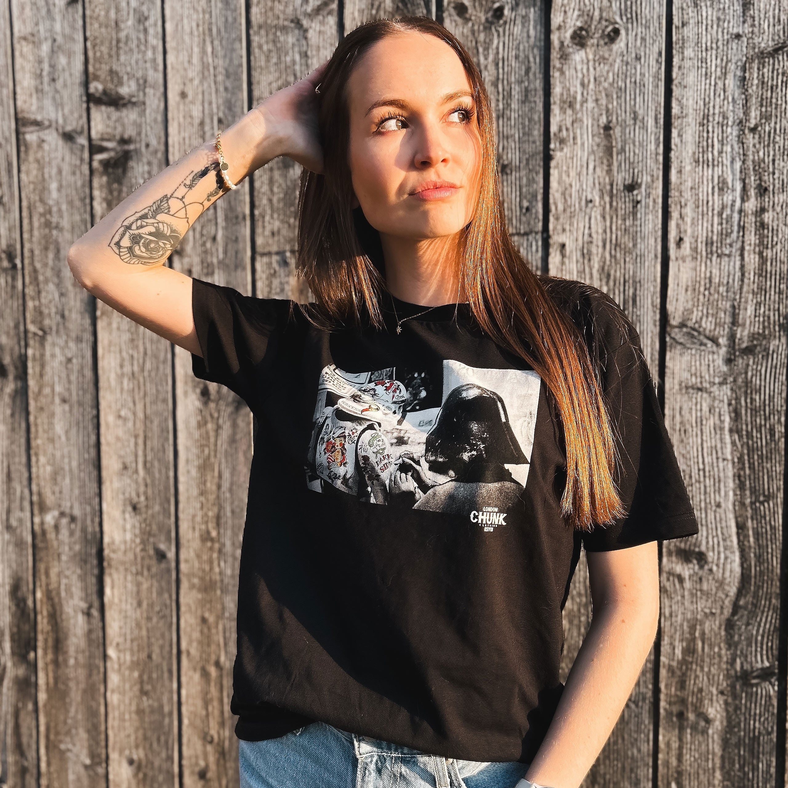 Product image Dark Side Tattoo T-Shirt for Star Wars Fans Black
