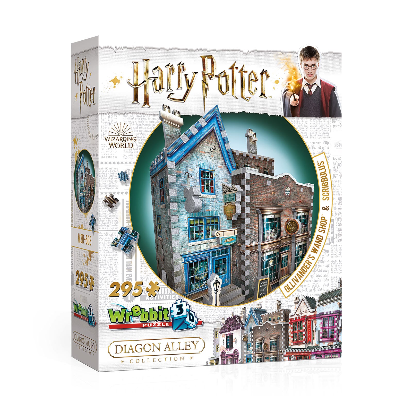Product image Harry Potter - Ollivanders Wand Shop & Scribbulus' Stationery 3D Puzzle