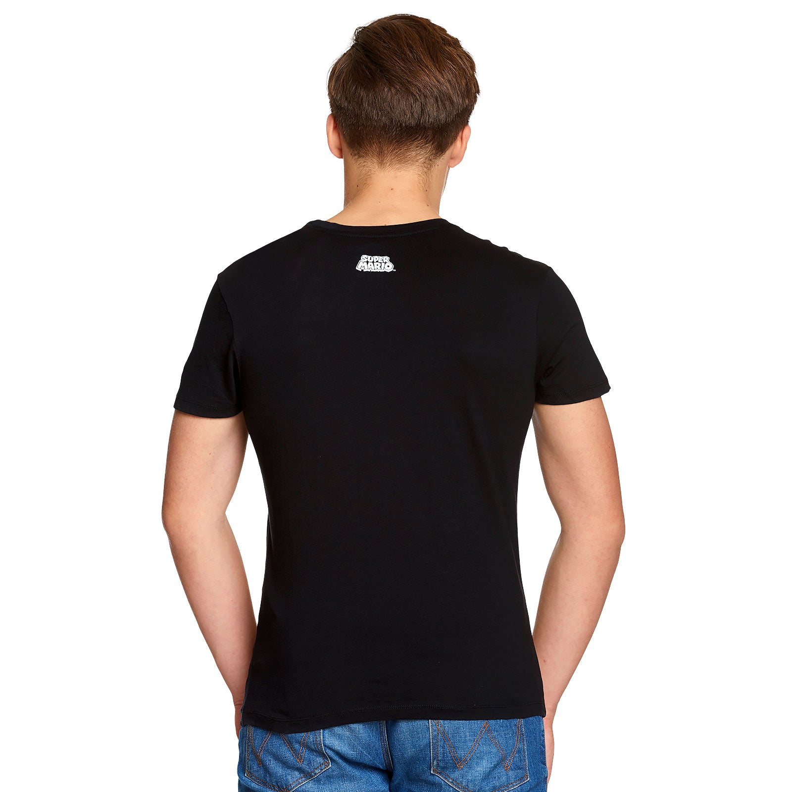Product image Super Mario - Yoshi Here We Go Poster T-Shirt Black