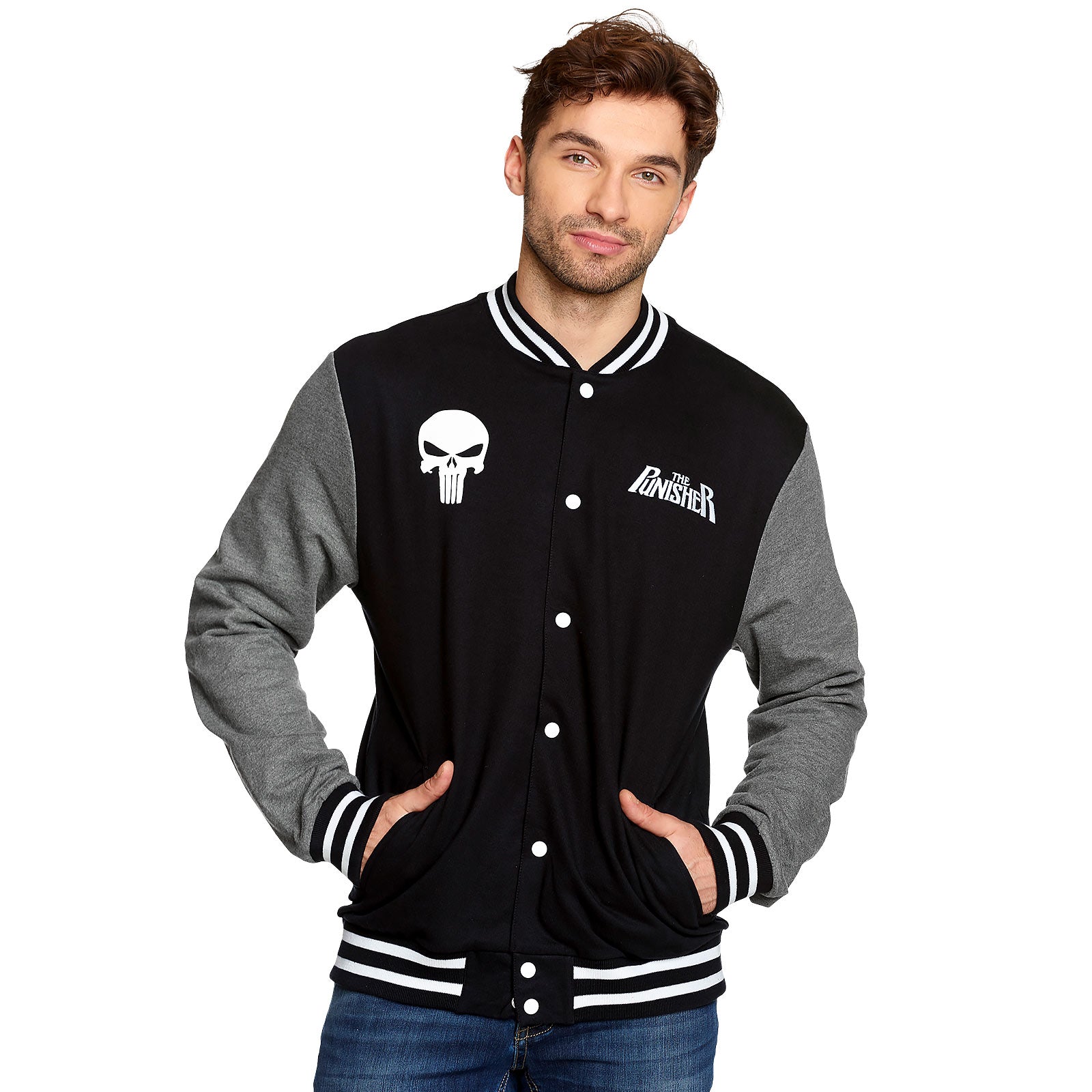 Product image Punisher - Skull College Jacket black-grey