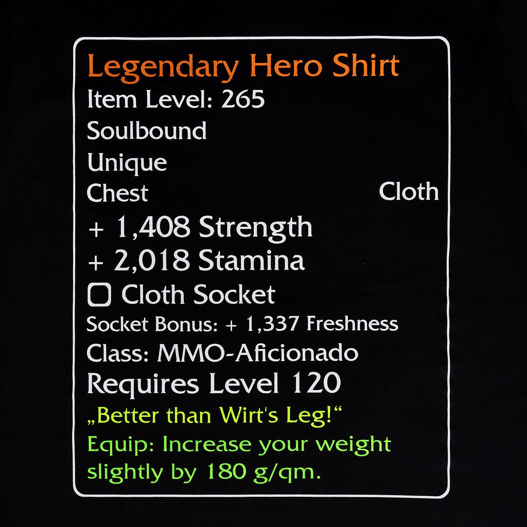 Product image Level-120-Item Legendary Hero T-Shirt black