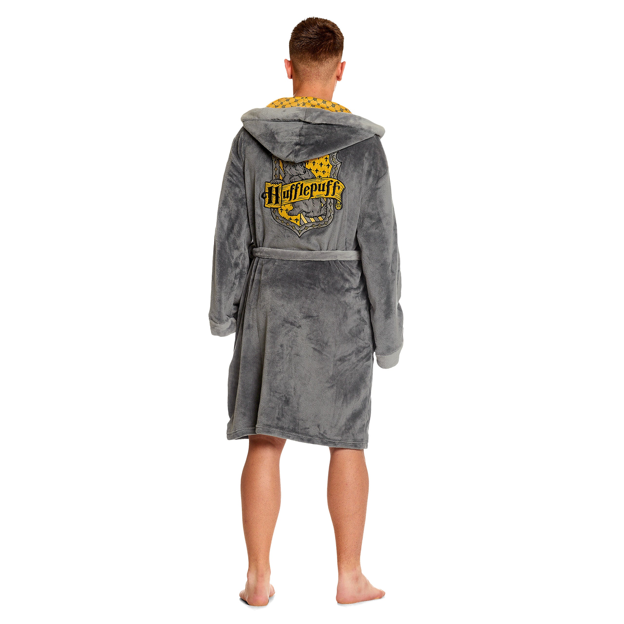 Product image Harry Potter - Hufflepuff Crest Bathrobe gray