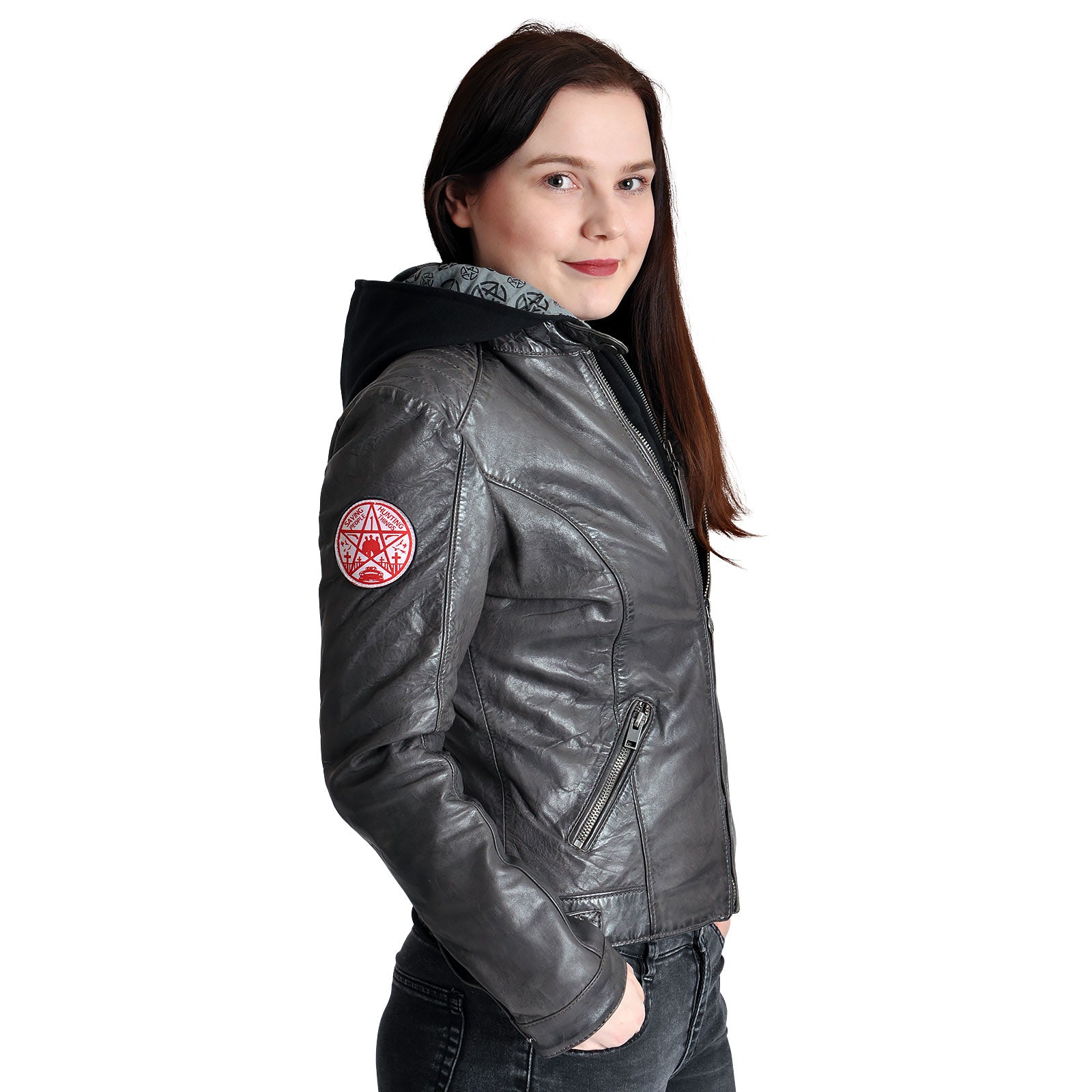 Product image Supernatural - Anti Possession Symbol Leather Jacket Women