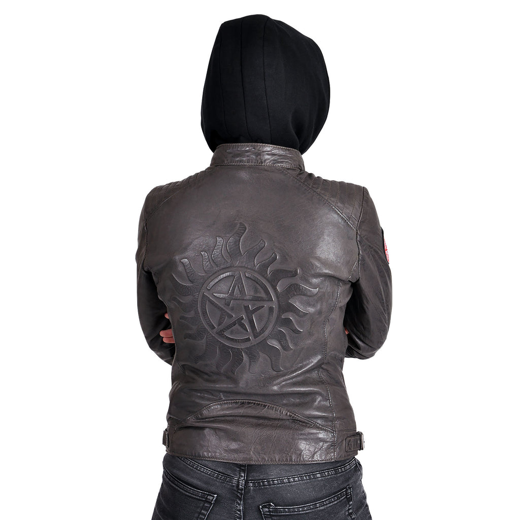 Product image Supernatural - Anti Possession Symbol Leather Jacket Women