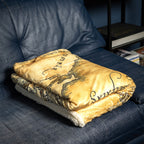 Product image The Lord of the Rings - Middle Earth Map Plush Blanket with Teddy Fur