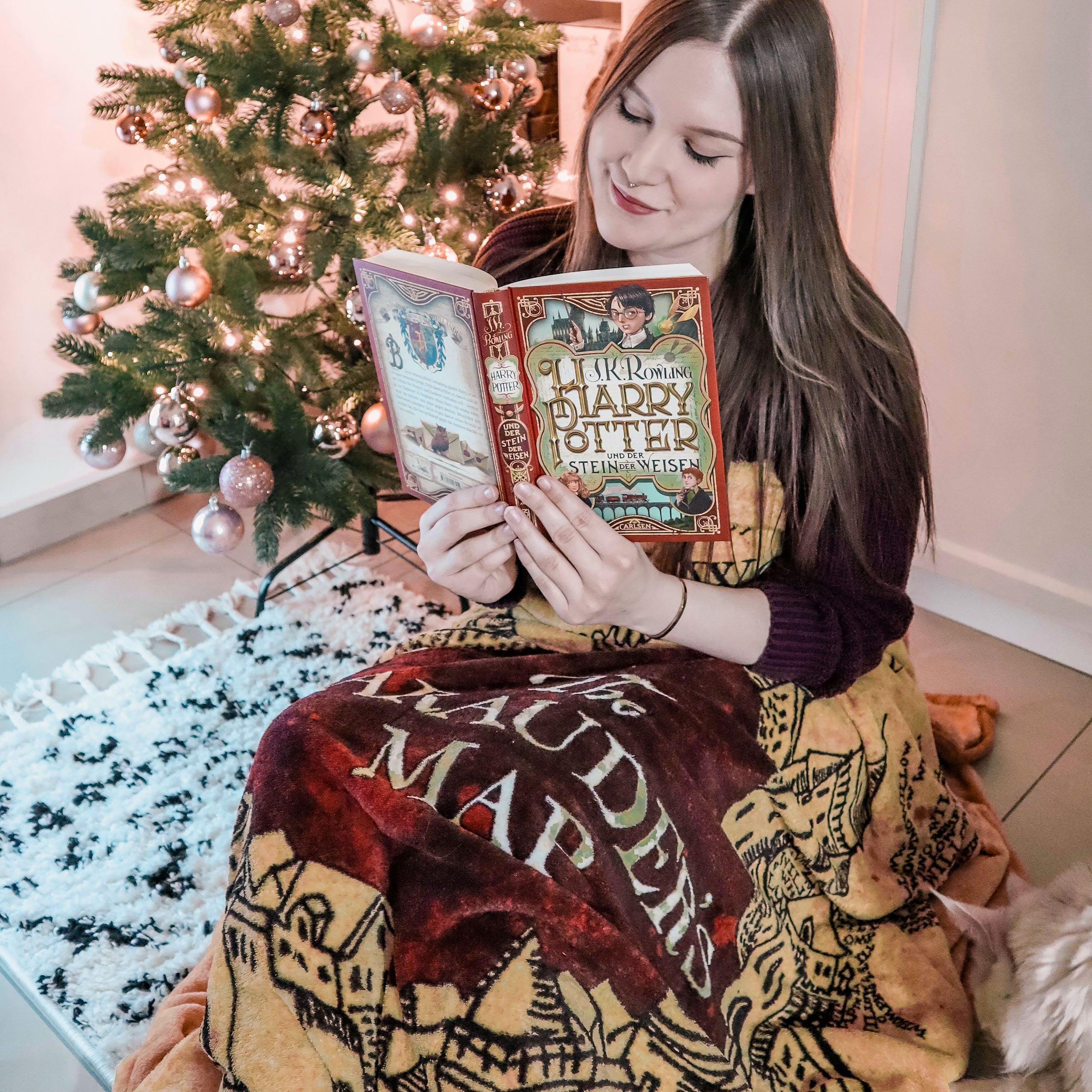 Product image Harry Potter - Marauder's Map Fluffy Blanket with Teddy Fur